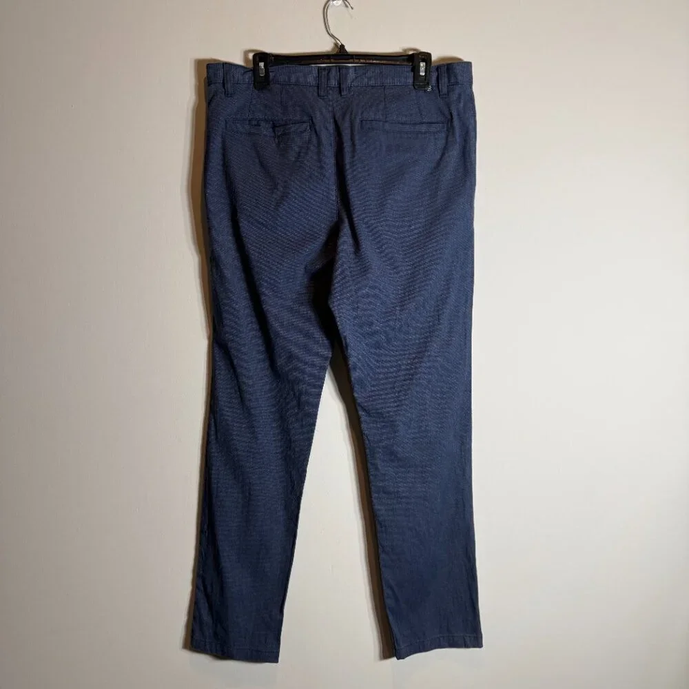 Ted Baker Chino Trouser Dress Pants Men's 34R Blue Preppy Minimalist Formal Work